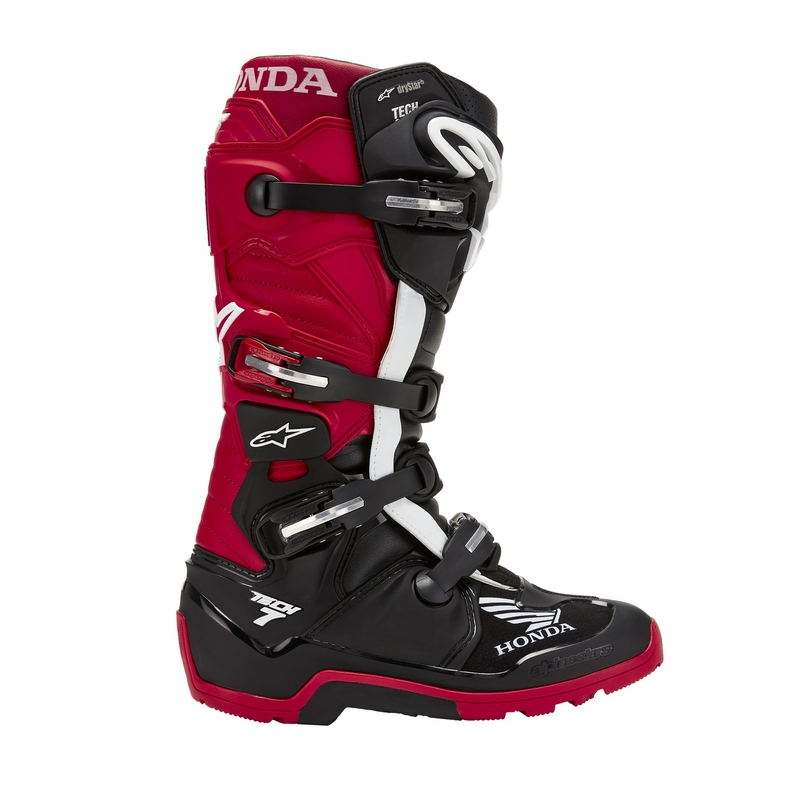 Alpinestars Tech 7 Enduro Drystar Honda motociklističke čizme crno-crvene