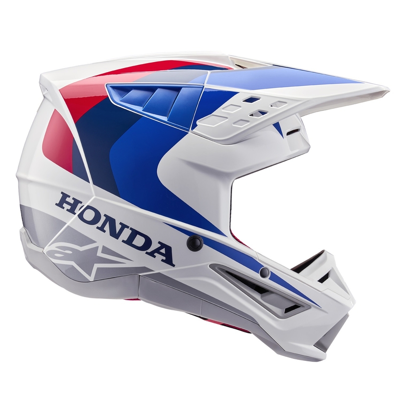 Kolekcija kaciga za motokros Alpinestars S-M5 Honda, bijelo-plavo-crvena