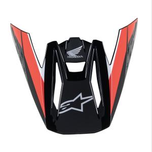 Vizir kacige Alpinestars S-M5 Honda kolekcija crno-crveno-siva
