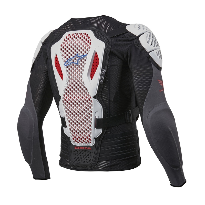Kolekcija štitnika za tijelo Alpinestars Bionic Plus 2 Honda bijelo-plavo-crveno-crno