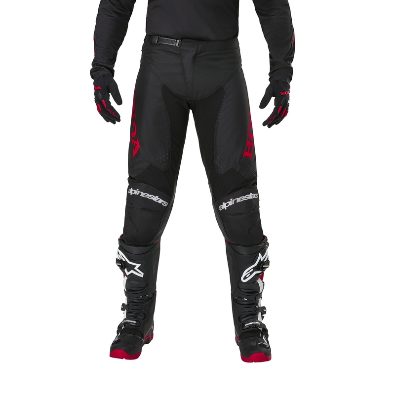 Motocross hlače Alpinestars Racer Iconic Honda Collection crno-crvene