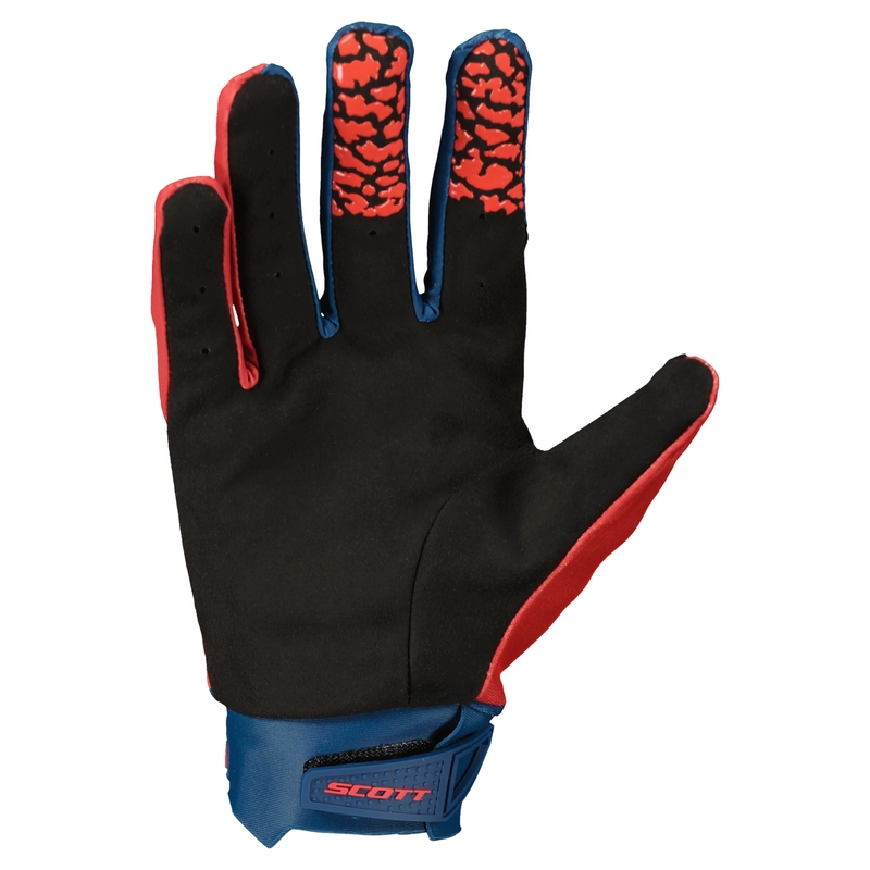 Motocross rukavice SCOTT EVO TRACK plavo-neon crvene