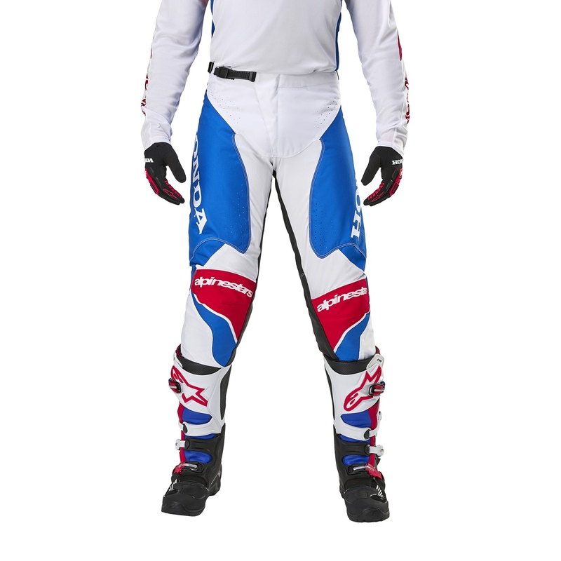 Alpinestars Racer Iconic Honda kolekcija motocross hlača bijelo-plavo-crveno-crno