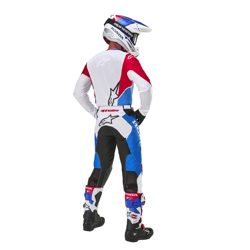 Alpinestars Racer Iconic Honda kolekcija motocross hlača bijelo-plavo-crveno-crno
