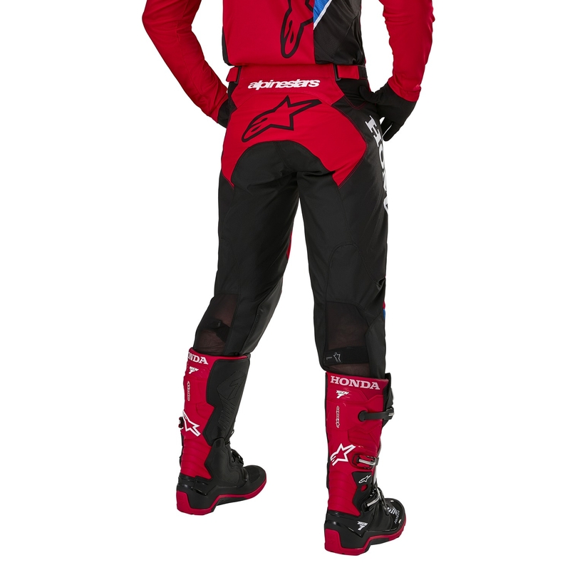 Kolekcija Alpinestars Racer Iconic Honda Motocross Hlače crveno-crno-plavo-bijelo