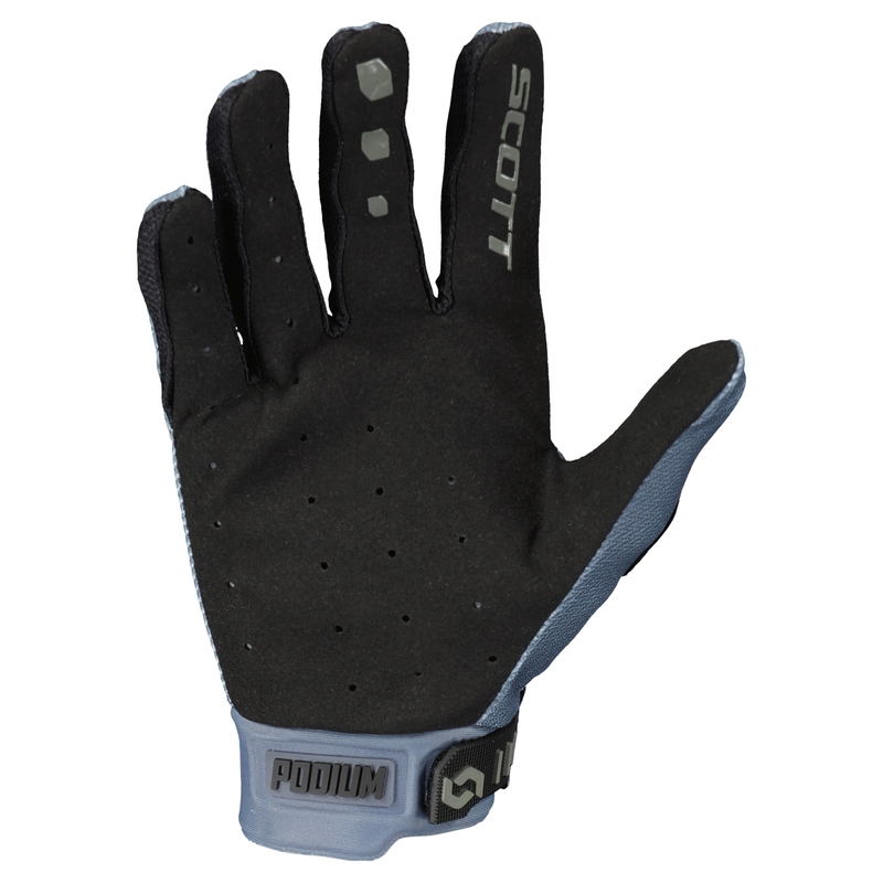 SCOTT PODIUM PRO motocross rukavice sivo-crne