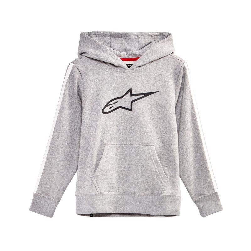 Dječja majica s kapuljačom Alpinestars Kids Racey Hoodie sivo-crvena