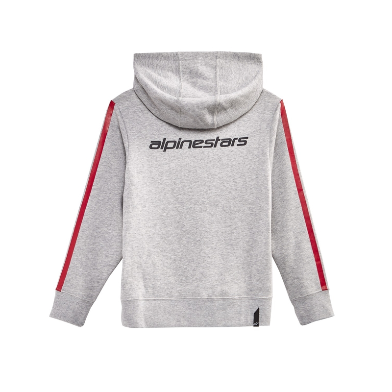 Dječja majica s kapuljačom Alpinestars Kids Racey Hoodie sivo-crvena