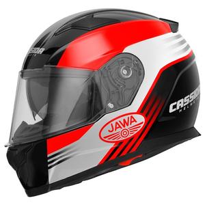 Motoristička kaciga Cassida Apex Jawa - crveno-crno-siva