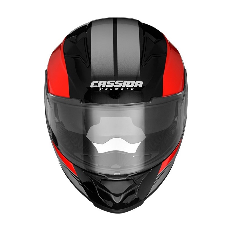 Motoristička kaciga Cassida Apex Jawa - crveno-crno-siva
