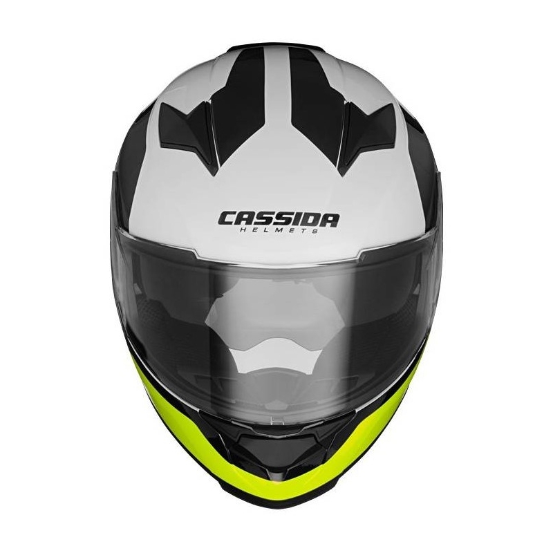 Cassida Apex Contrast motociklistička kaciga crno-bijela-siva-fluo žuta rasprodaja