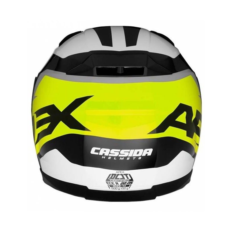 Cassida Apex Contrast motociklistička kaciga crno-bijela-siva-fluo žuta rasprodaja