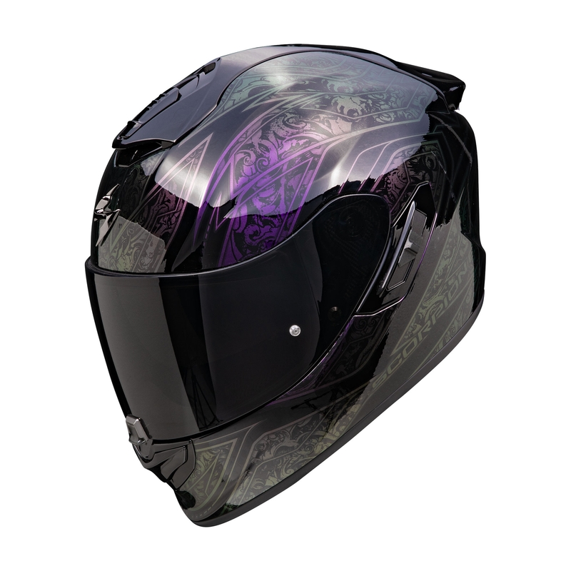 Integralna motociklistička kaciga Scorpion EXO-1400 EVO II Air Fantasy crna-kameleon rasprodaja