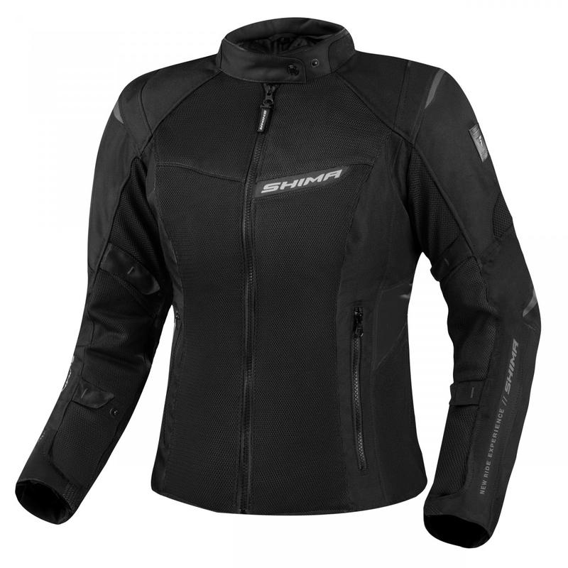 Ženska motociklistička jakna Shima Rush Vent 2.0 crna