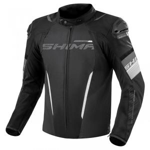 Motociklistička jakna Shima Solid 2.0 crno-bijela