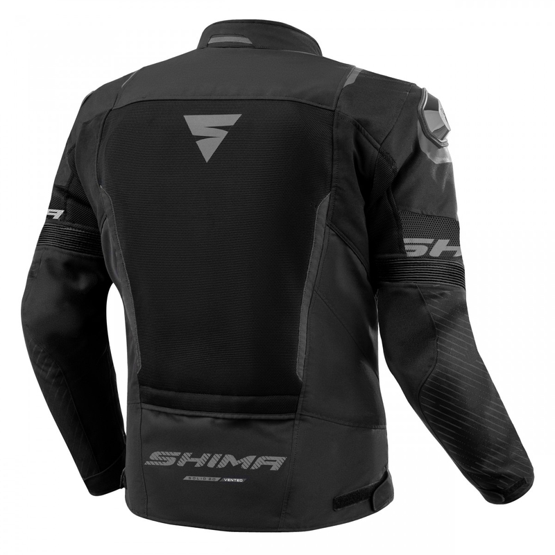 Motociklistička jakna Shima Solid 2.0 Vent crna