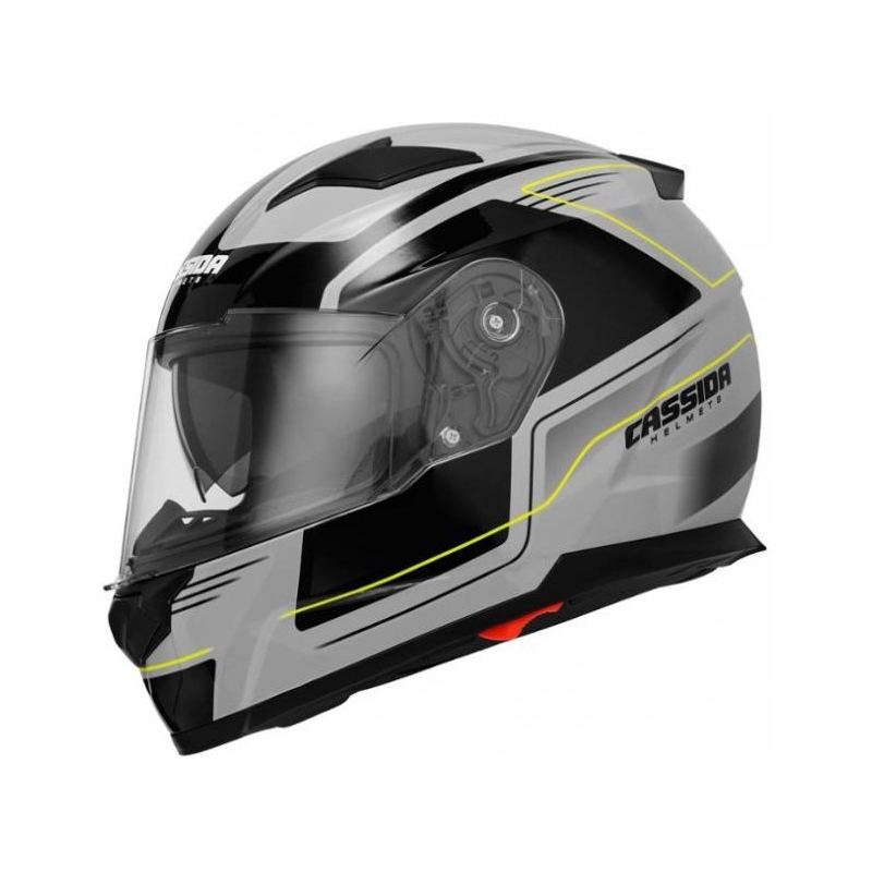 Cassida Apex Fusion motociklistička kaciga siva-crna-fluo žuta rasprodaja