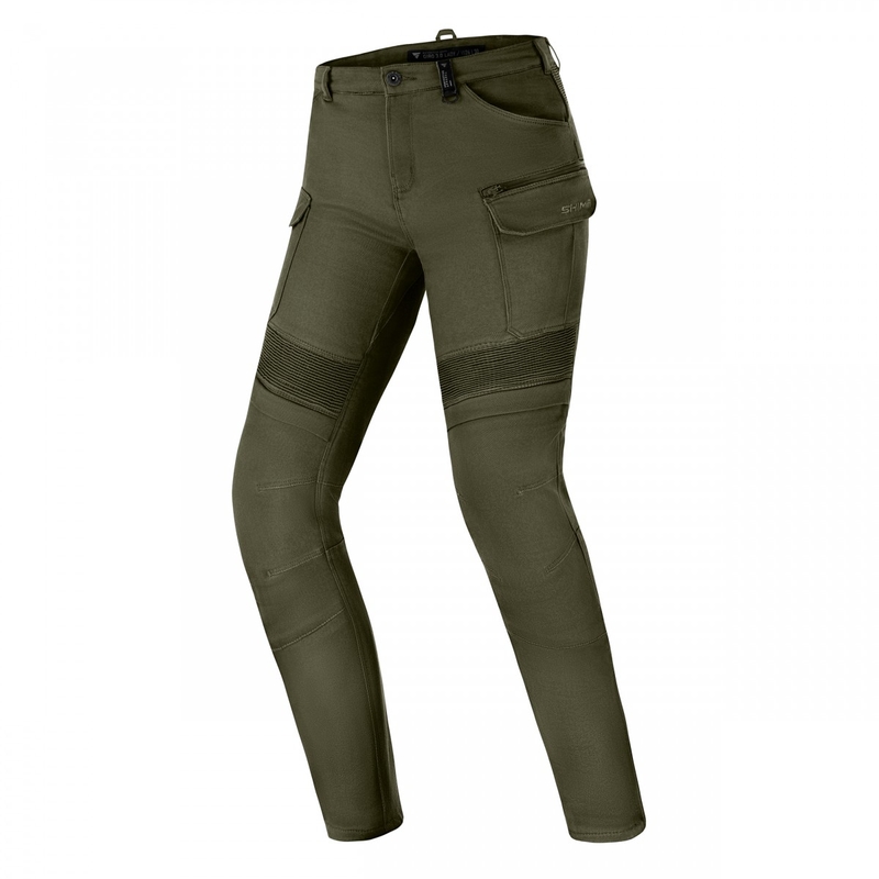 Shima Giro 3.0 Ženske produljene motociklističke hlače kaki boje