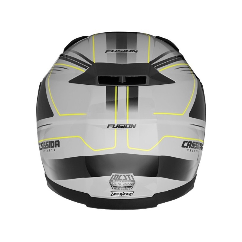 Cassida Apex Fusion motociklistička kaciga siva-crna-fluo žuta rasprodaja