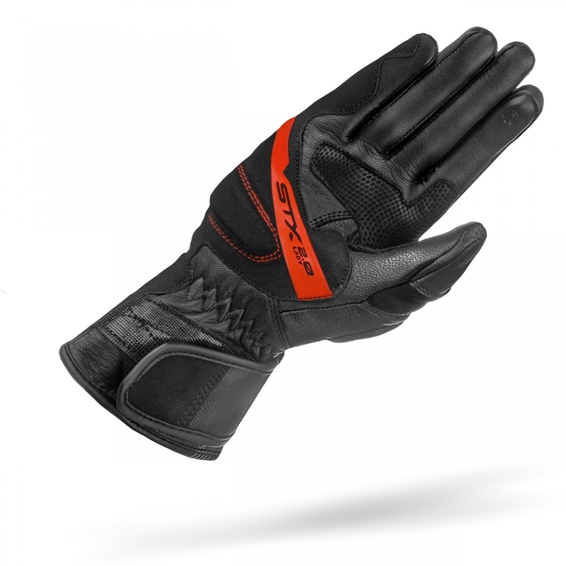 Ženske motorističke rukavice Shima STX 2.0 crno-crvene