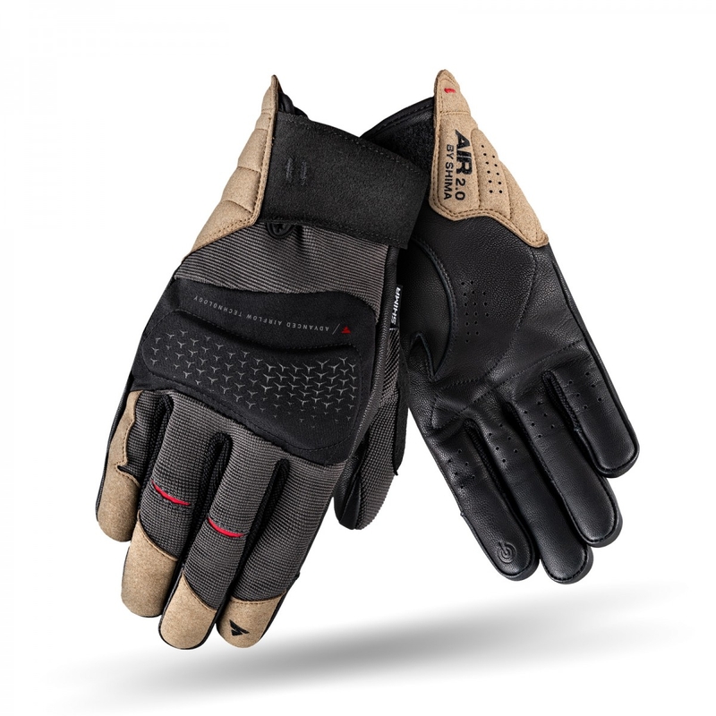 Motociklističke rukavice Shima Air 2.0 crno-smeđe