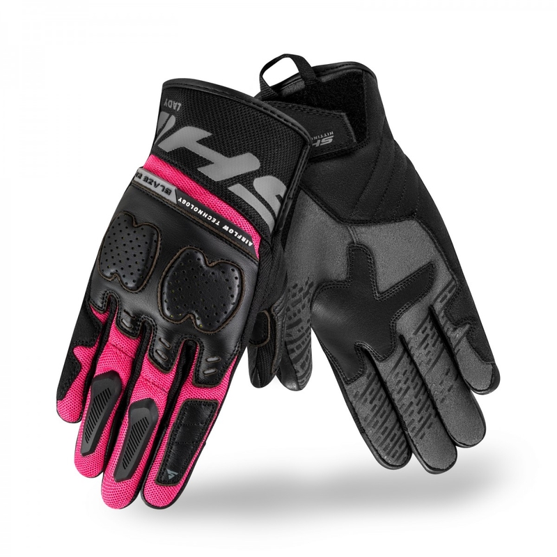 Ženske motorističke rukavice Shima Blaze 2.0 crno-roze