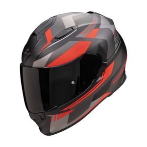 Integralna motociklistička kaciga Scorpion EXO-491 Abilis crno-sivo-crvena
