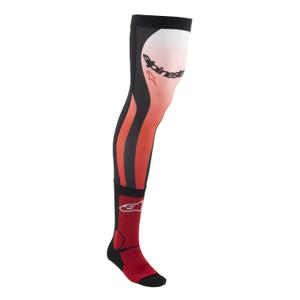 Alpinestars Knee Brace čarape crvene fluo-bijele-crne