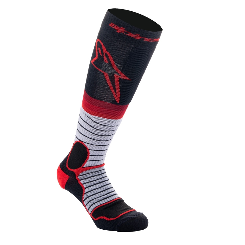 Alpinestars MX PRO čarape crno-crveno-sive