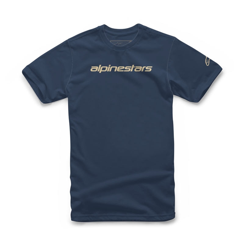 Alpinestars Linear Wordmark Tee plavo-bež