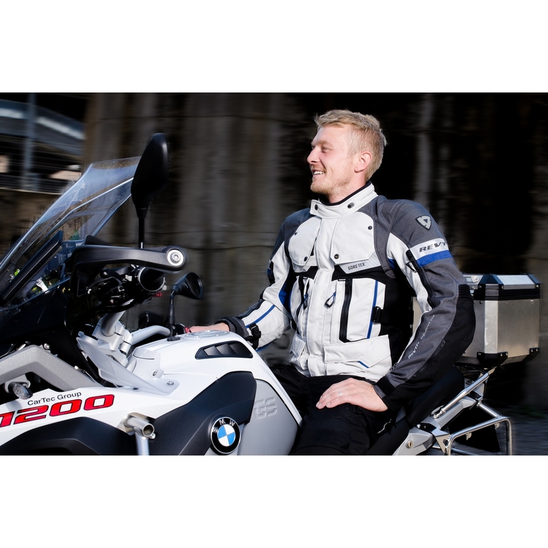 Motociklistička jakna Revit Defender Pro GTX sivo-plava rasprodaja
