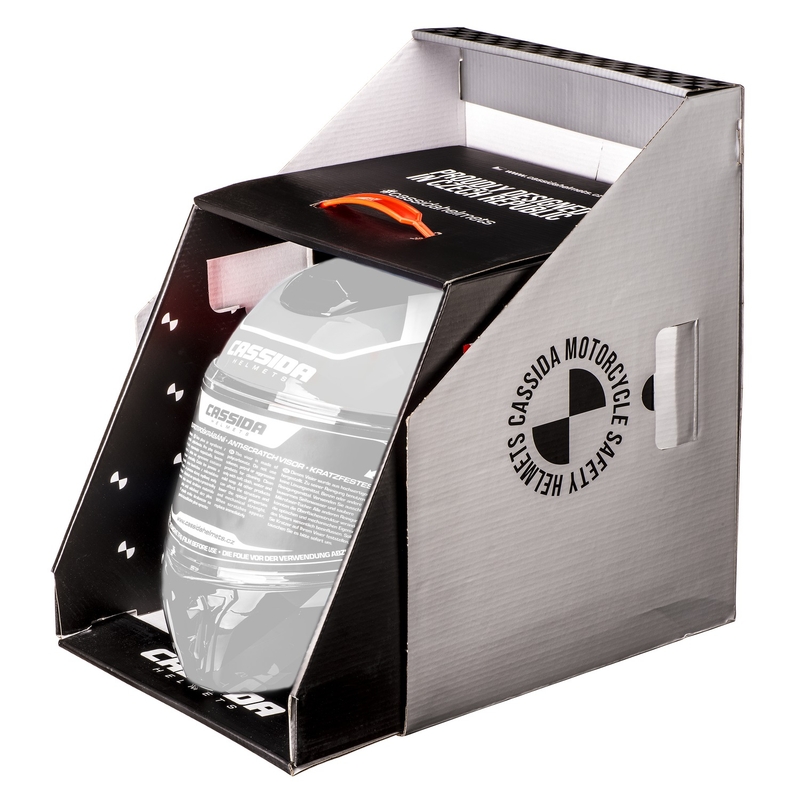 Motocross kaciga Cassida Cross Pro 2 Contra fluo žuto-narančasto-plava