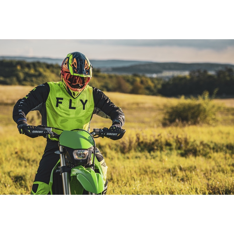 Motocross kaciga Cassida Cross Pro 2 Contra fluo žuto-narančasto-plava