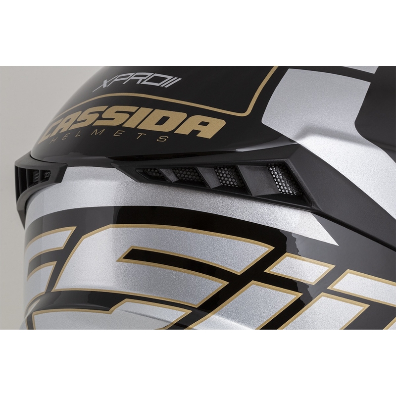 Cassida Cross Pro 2 Contra motokros kaciga zlatna biserno-siva-crna