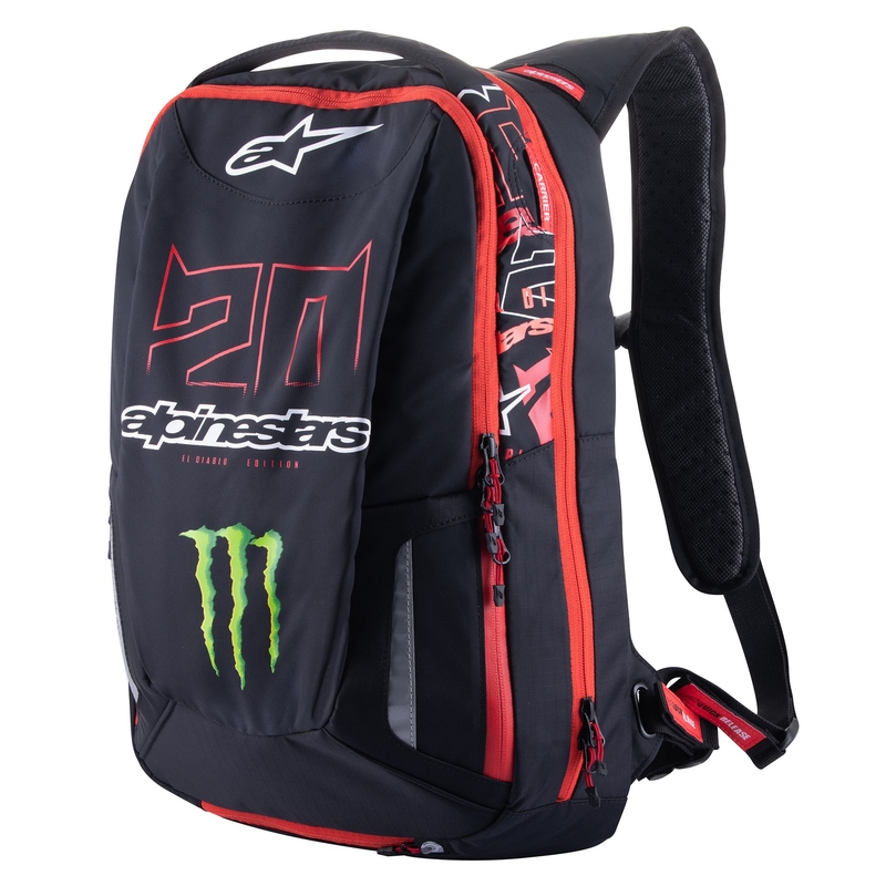 Ruksak Alpinestars City Hunter Monster FQ20 crno-crveno-bijelo-zeleni