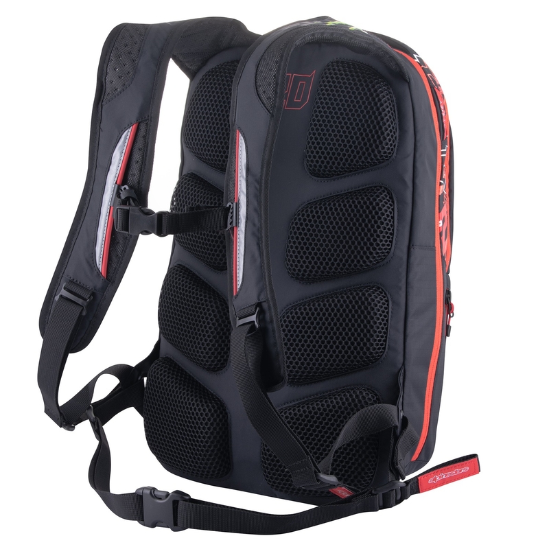 Ruksak Alpinestars City Hunter Monster FQ20 crno-crveno-bijelo-zeleni