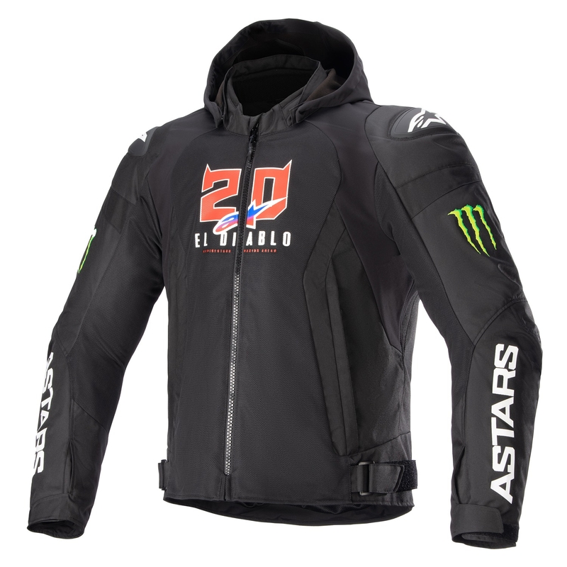 Alpinestars Zaca Air Monster FQ20 motociklistička jakna crna-crvena-plava-bijela-zelena