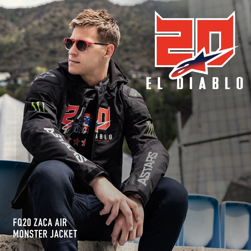 Alpinestars Zaca Air Monster FQ20 motociklistička jakna crna-crvena-plava-bijela-zelena