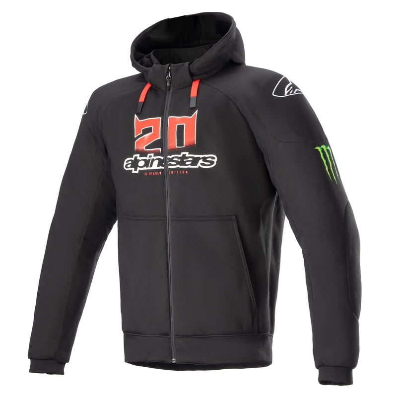 Alpinestars Chrome Ignition Monster FQ20 motociklistička jakna crno-crveno-bijelo-zelena