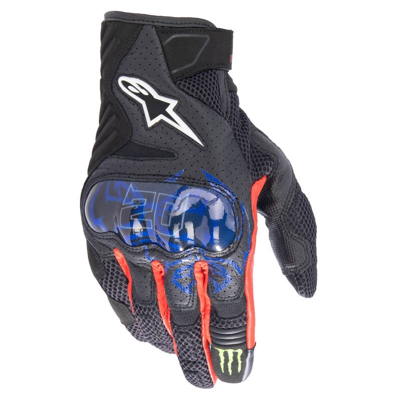 Alpinestars SMX-1 Air 2 Monster FQ20 motociklističke rukavice crno-crveno-plavo-bijelo-zeleno