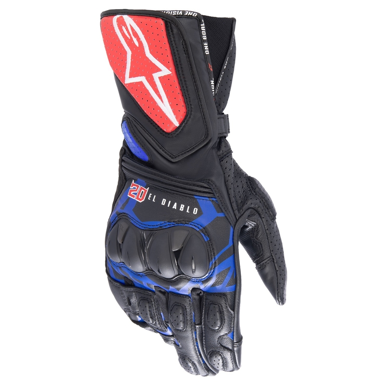 Alpinestars SP-8 3 Monster FQ20 motociklističke rukavice crno-crveno-plavo-bijele