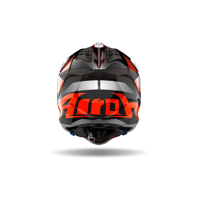 Motocross kaciga Airoh Aviator 3 Sabre 2024 sjajna narančasta