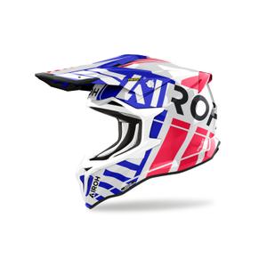 Airoh Strycker Brave 2024 motocross kaciga sjajna plavo-crvena
