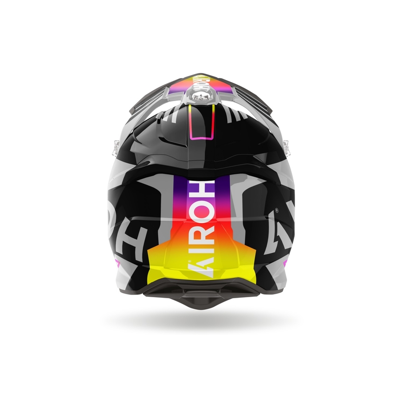 Sjajno siva kaciga za motocross Airoh Strycker Brave 2024 rasprodaja