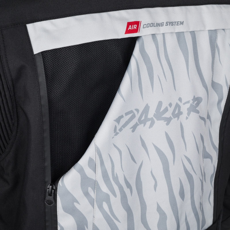 RSA Dakar 2 motociklistička jakna crno-sivo-crvena