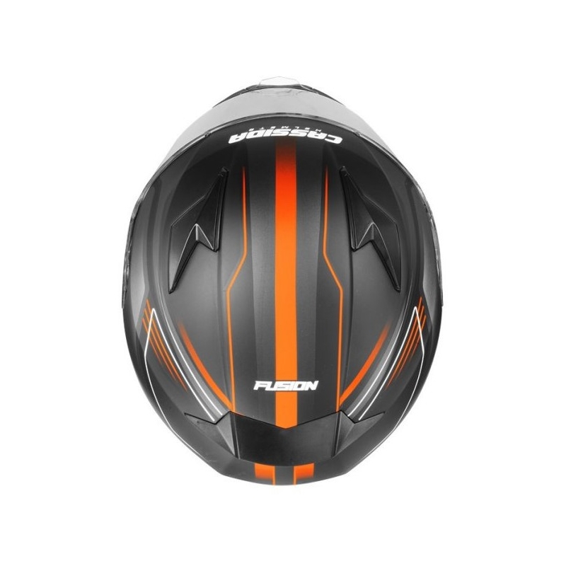 Cassida Apex Fusion motociklistička kaciga crno-narančasto-bijela rasprodaja