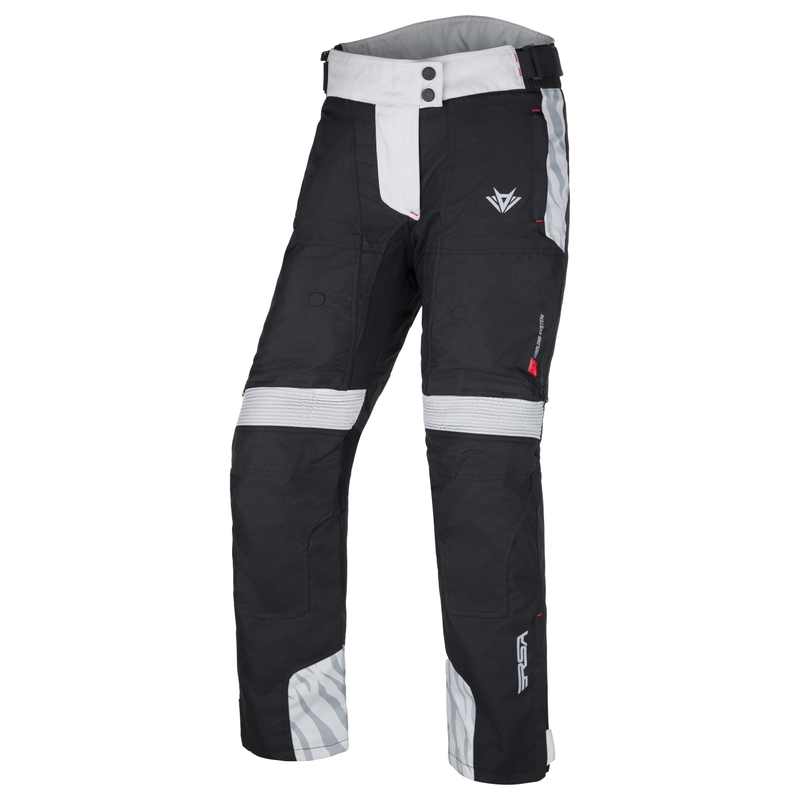 Ženske motorističke hlače RSA Dakar 2 crno-sive