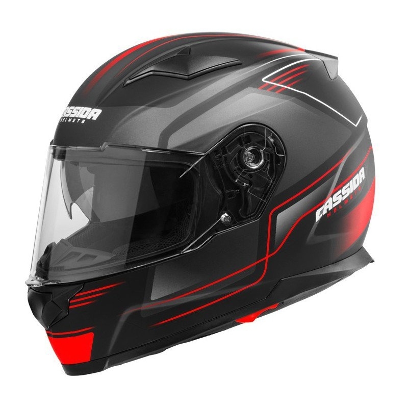 Motociklistička kaciga Cassida Apex Fusion Black-Fluo Red rasprodaja