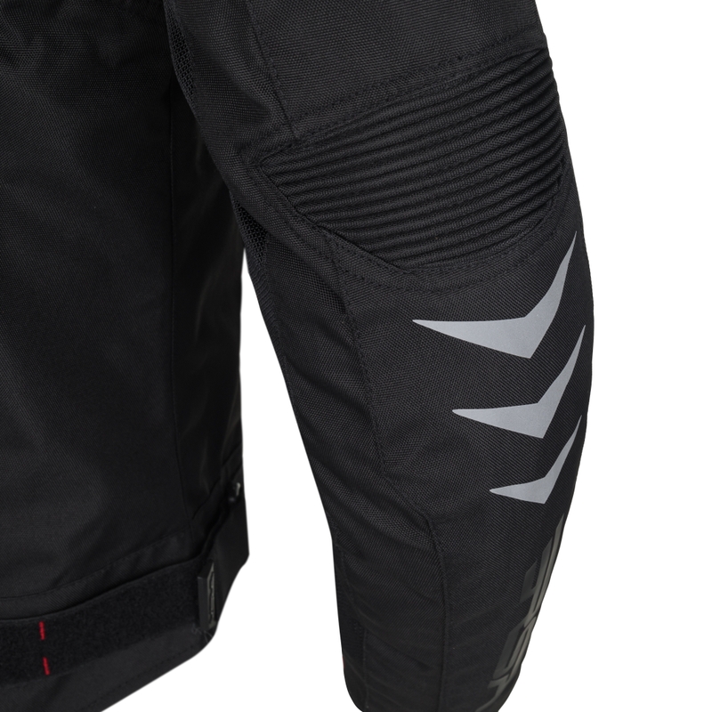 Motoristička jakna RSA Runway crno-crvena