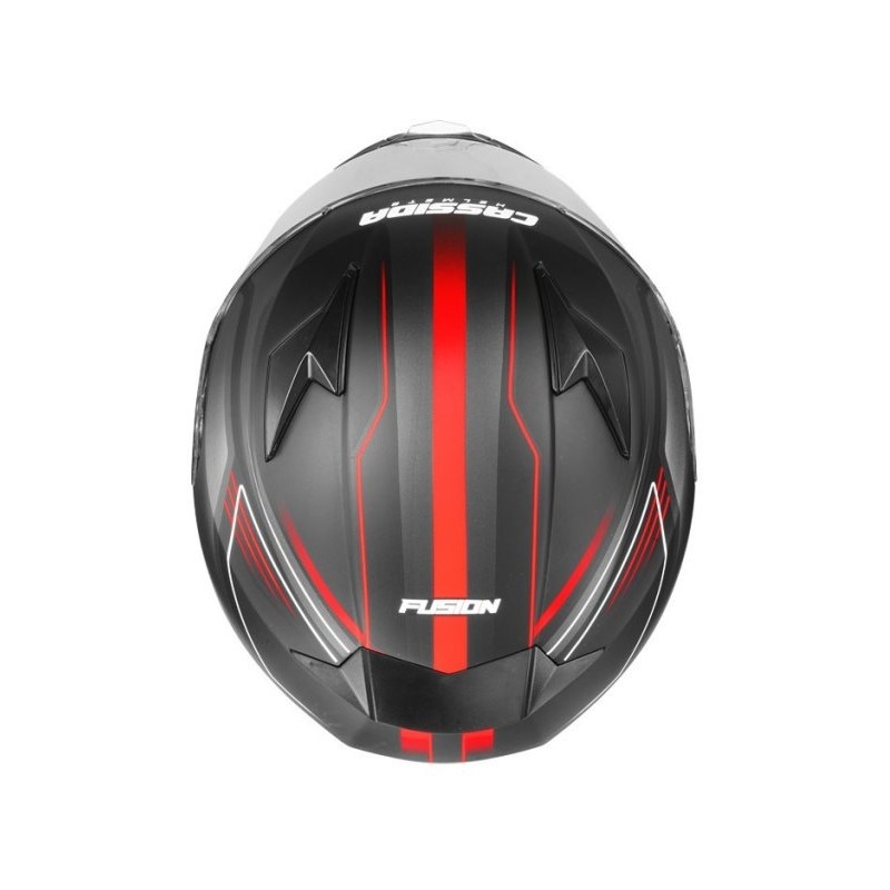 Motociklistička kaciga Cassida Apex Fusion Black-Fluo Red rasprodaja